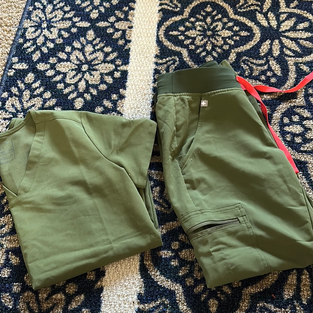 Figs scrub set Dark Olive